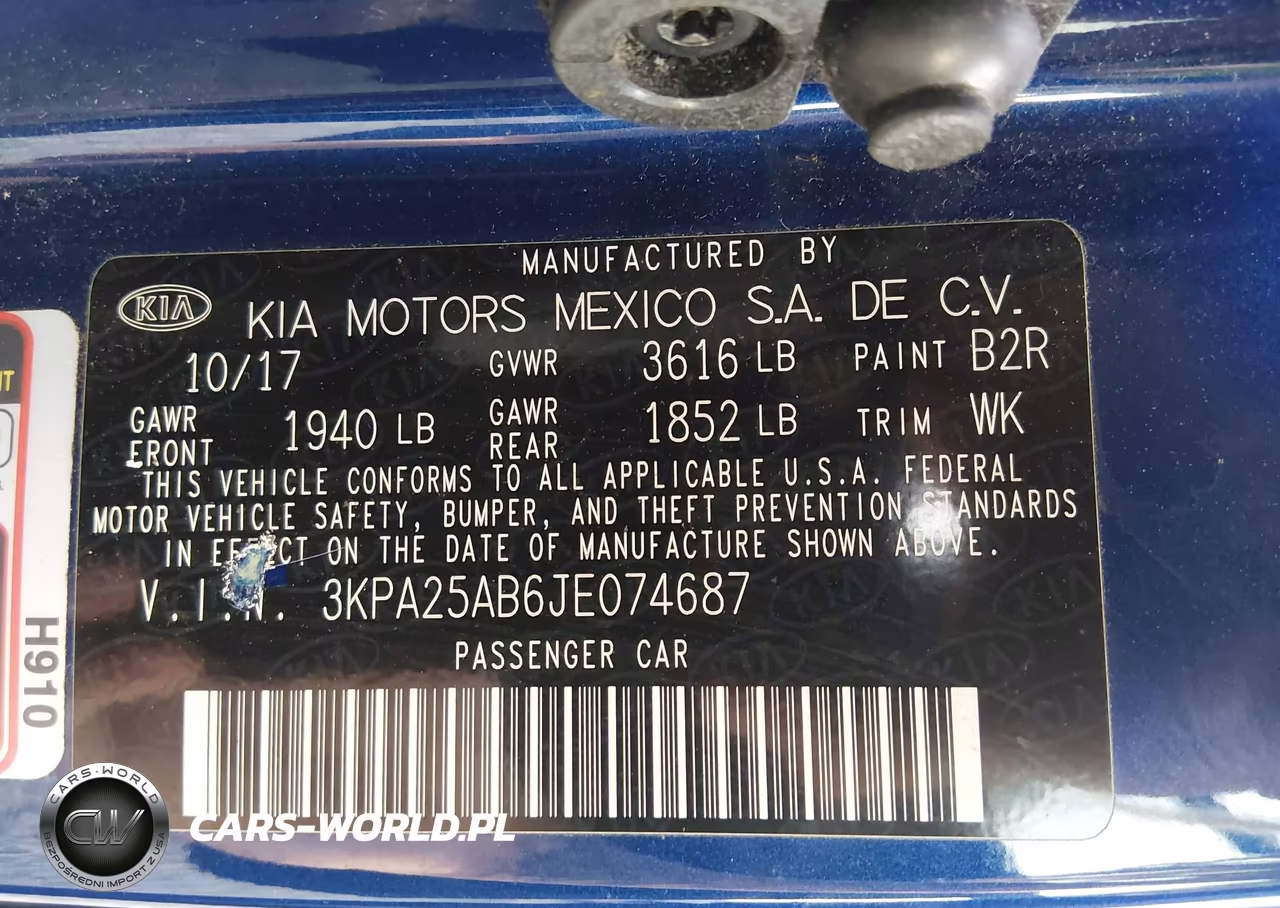 2018 Kia Rio S VIN:3KPA25AB6JE074687 - 9