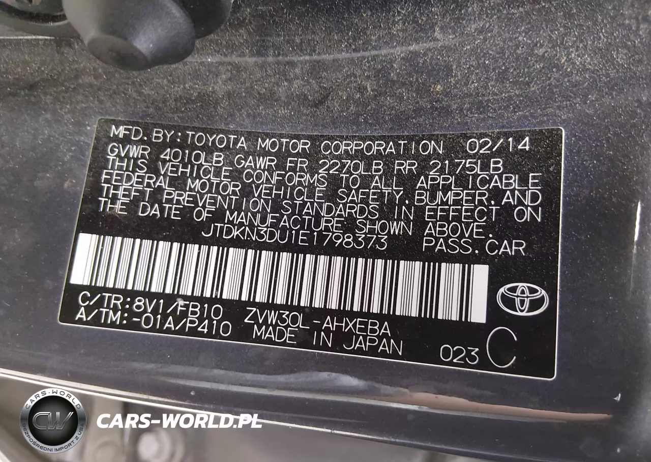 2014 Toyota Prius Three VIN:JTDKN3DU1E1798373 - 9