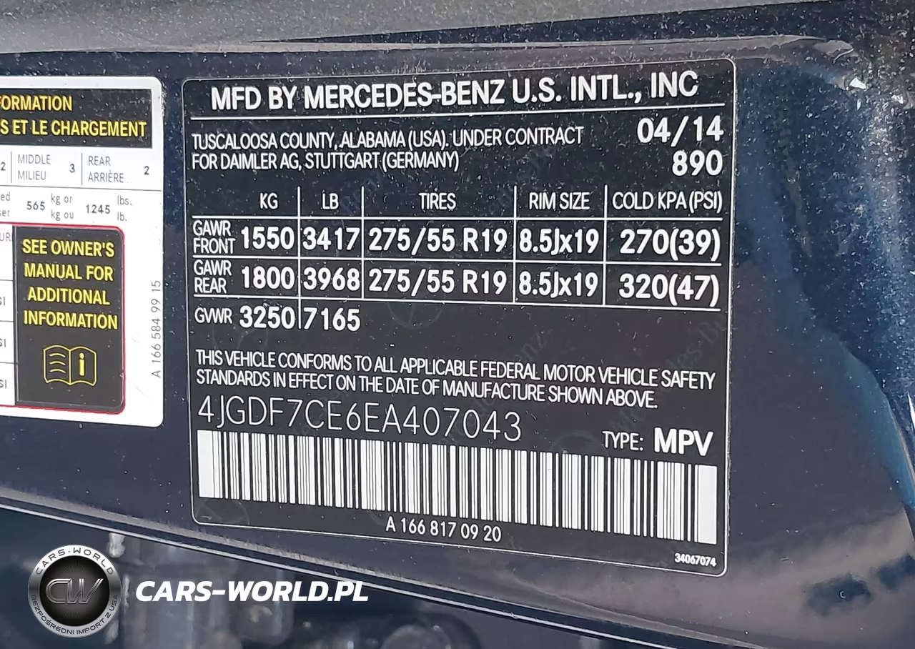 2014 Mercedes-Benz Gl 450 4Matic VIN:4JGDF7CE6EA407043 - 9