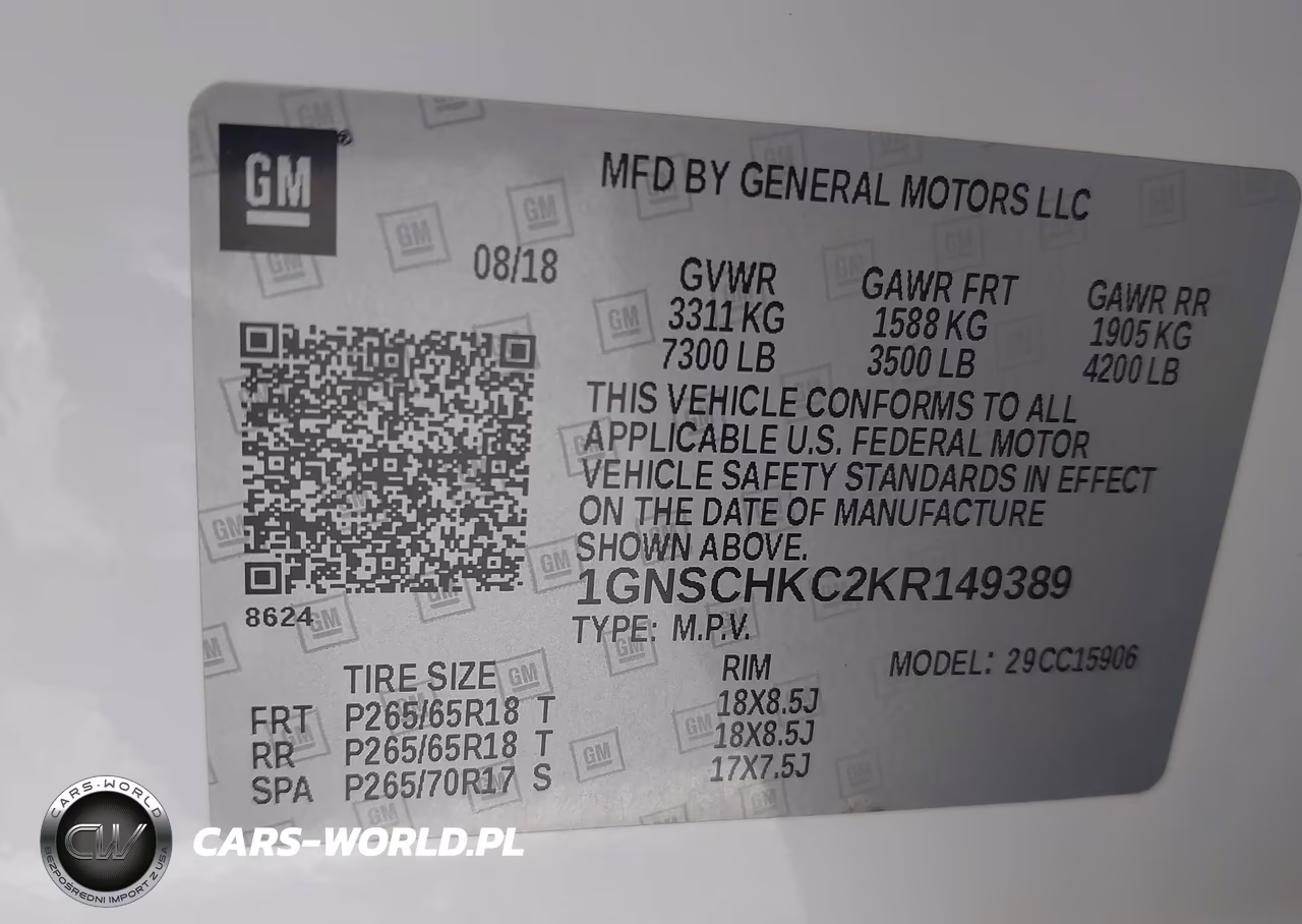 2019 Chevrolet Suburban Lt VIN:1GNSCHKC2KR149389 - 9