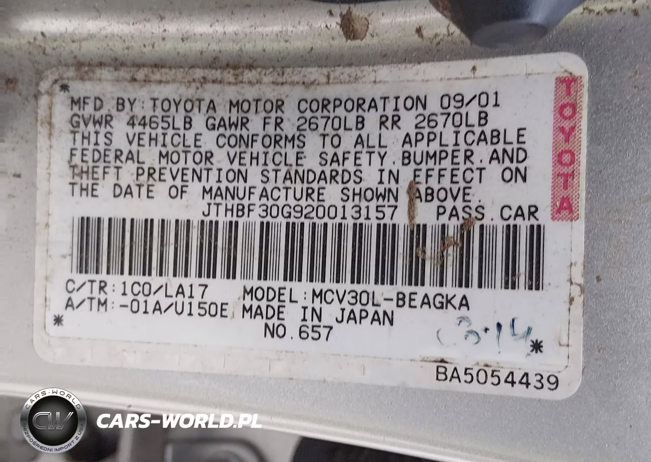 2002 Lexus Es 300 VIN:JTHBF30G920013157 - 9