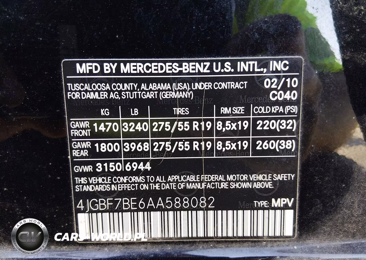 2010 Mercedes-Benz Gl Class VIN:4JGBF7BE6AA588082 - 9