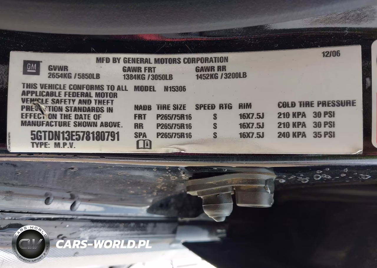 2007 Hummer H3 Suv VIN:5GTDN13E578180791 - 9