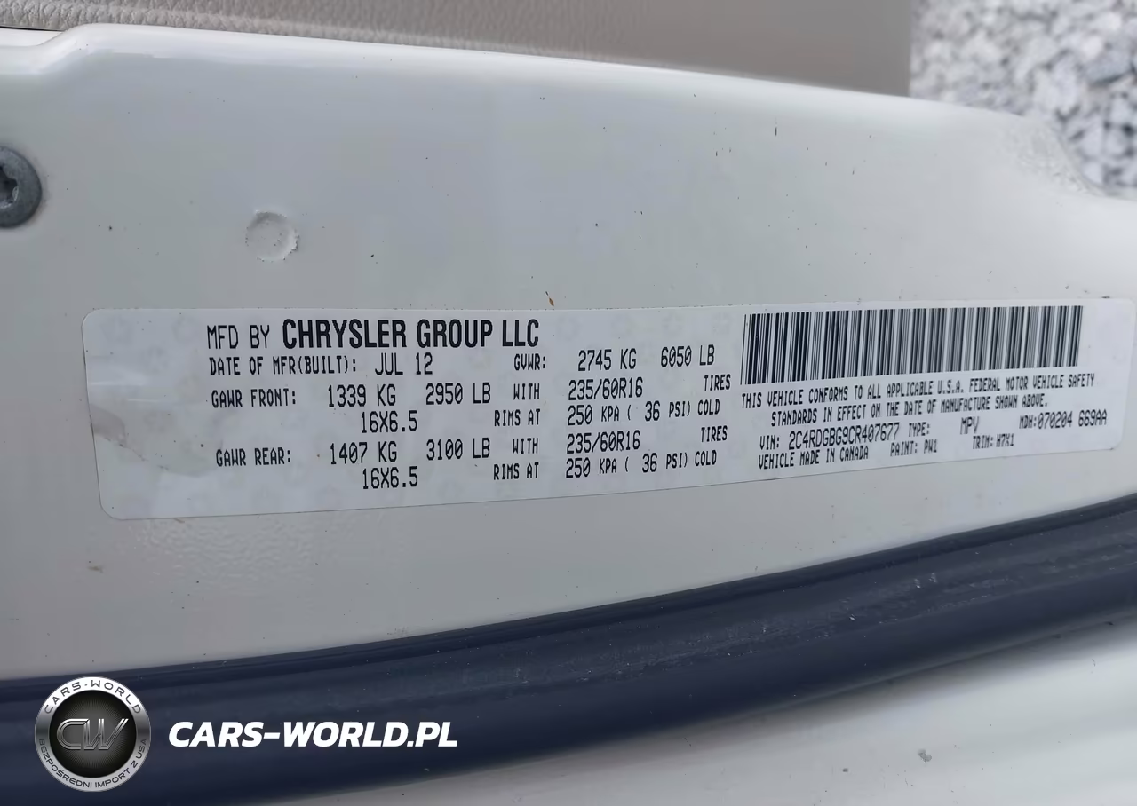 2012 Dodge Grand Caravan Se-Avp VIN:2C4RDGBG9CR407677 - 9