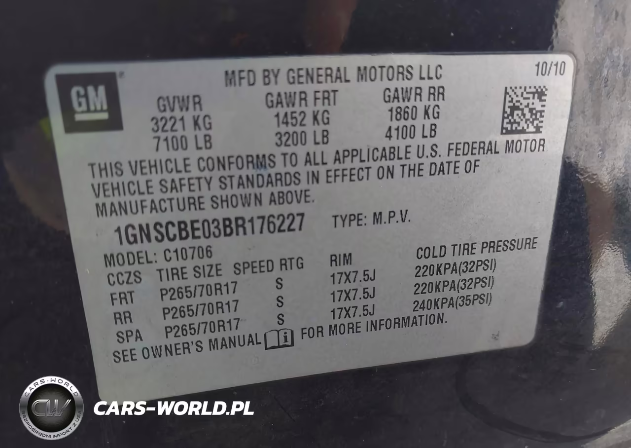 2011 Chevrolet Tahoe Lt VIN:1GNSCBE03BR176227 - 9