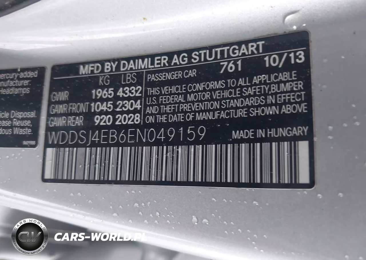 2014 Mercedes-Benz Cla 250 VIN:WDDSJ4EB6EN049159 - 9