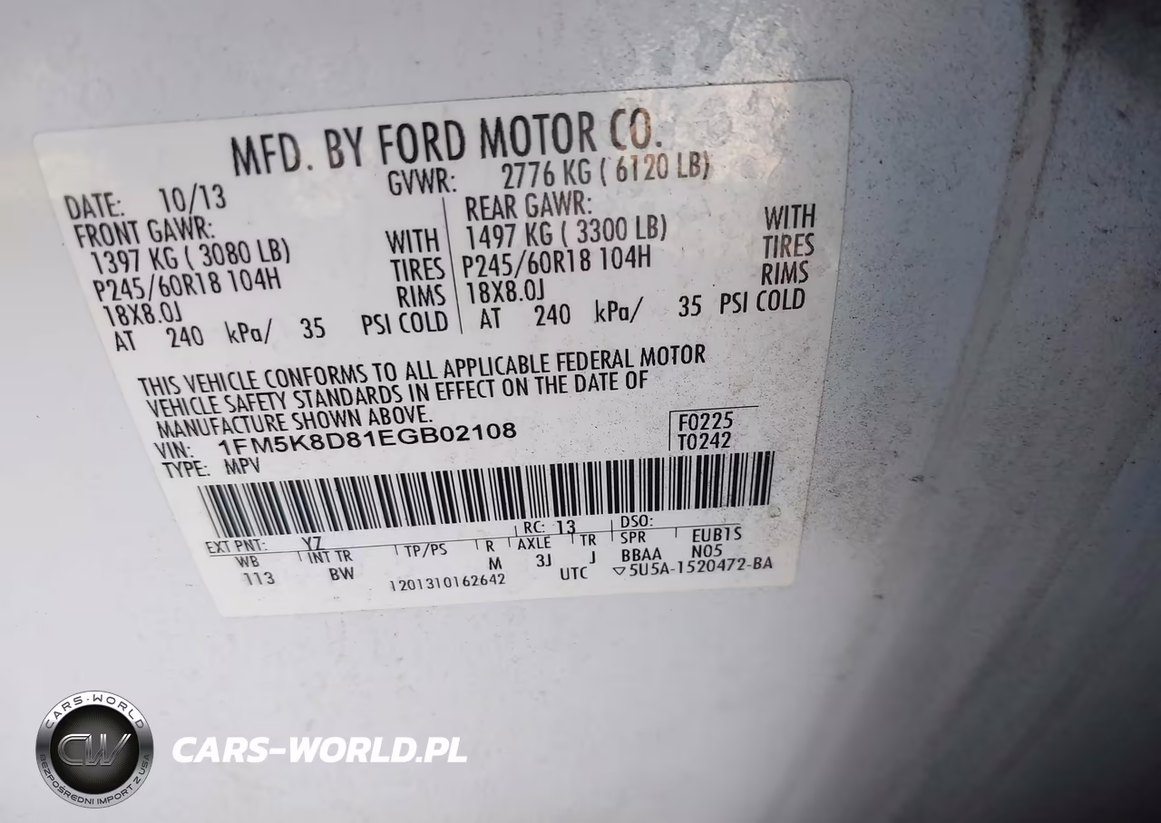 2014 Ford Explorer Xlt VIN:1FM5K8D81EGB02108 - 9