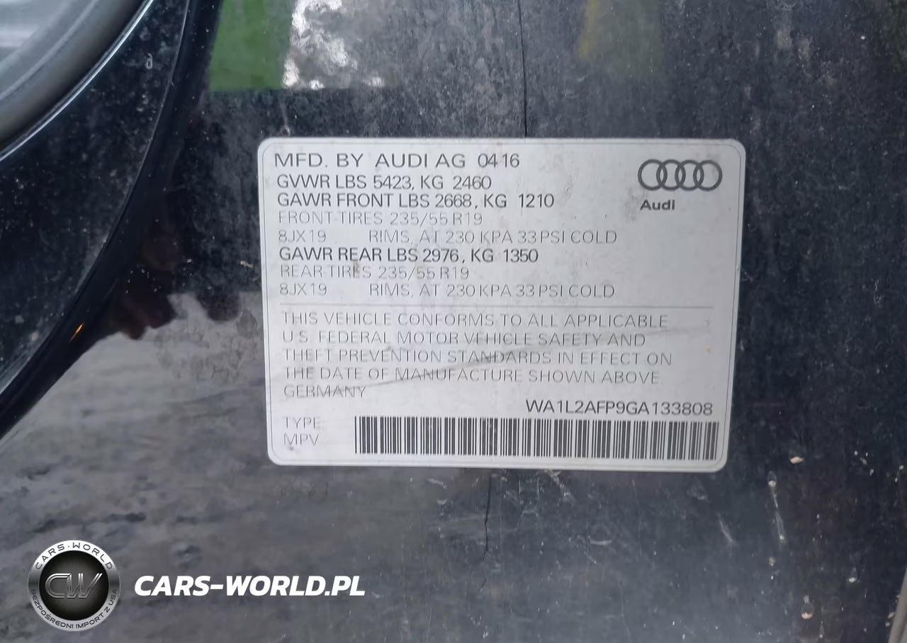2016 Audi Q5 2.0T Premium VIN:WA1L2AFP9GA133808 - 9
