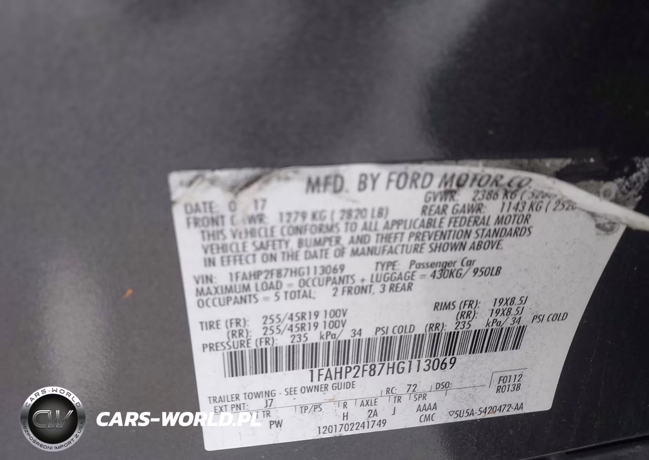 2017 Ford Taurus Limited VIN:1FAHP2F87HG113069 - 9