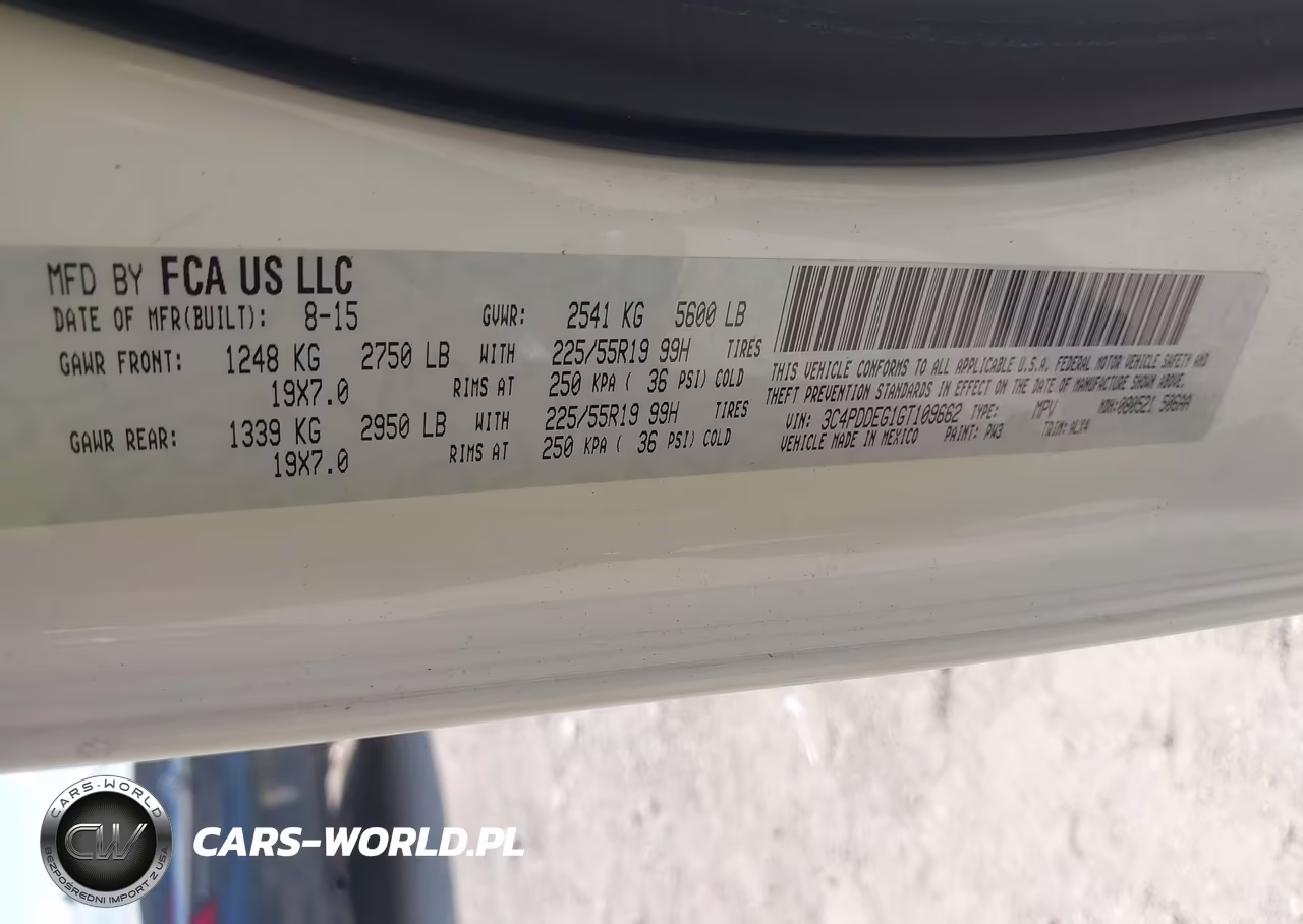 2016 Dodge Journey R-T VIN:3C4PDDEG1GT109662 - 9