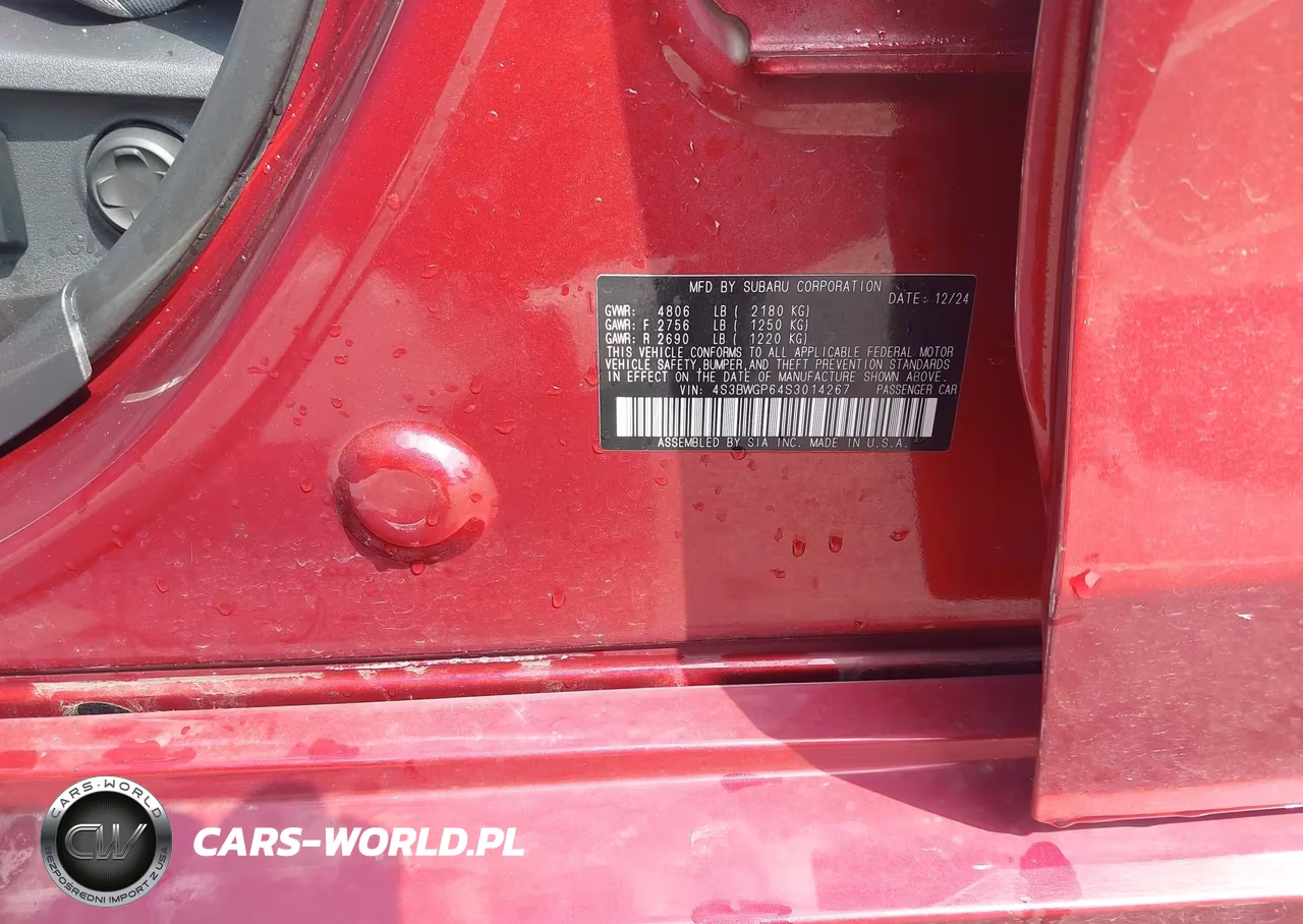 2025 Subaru Legacy Touring Xt VIN:4S3BWGP64S3014267 - 18