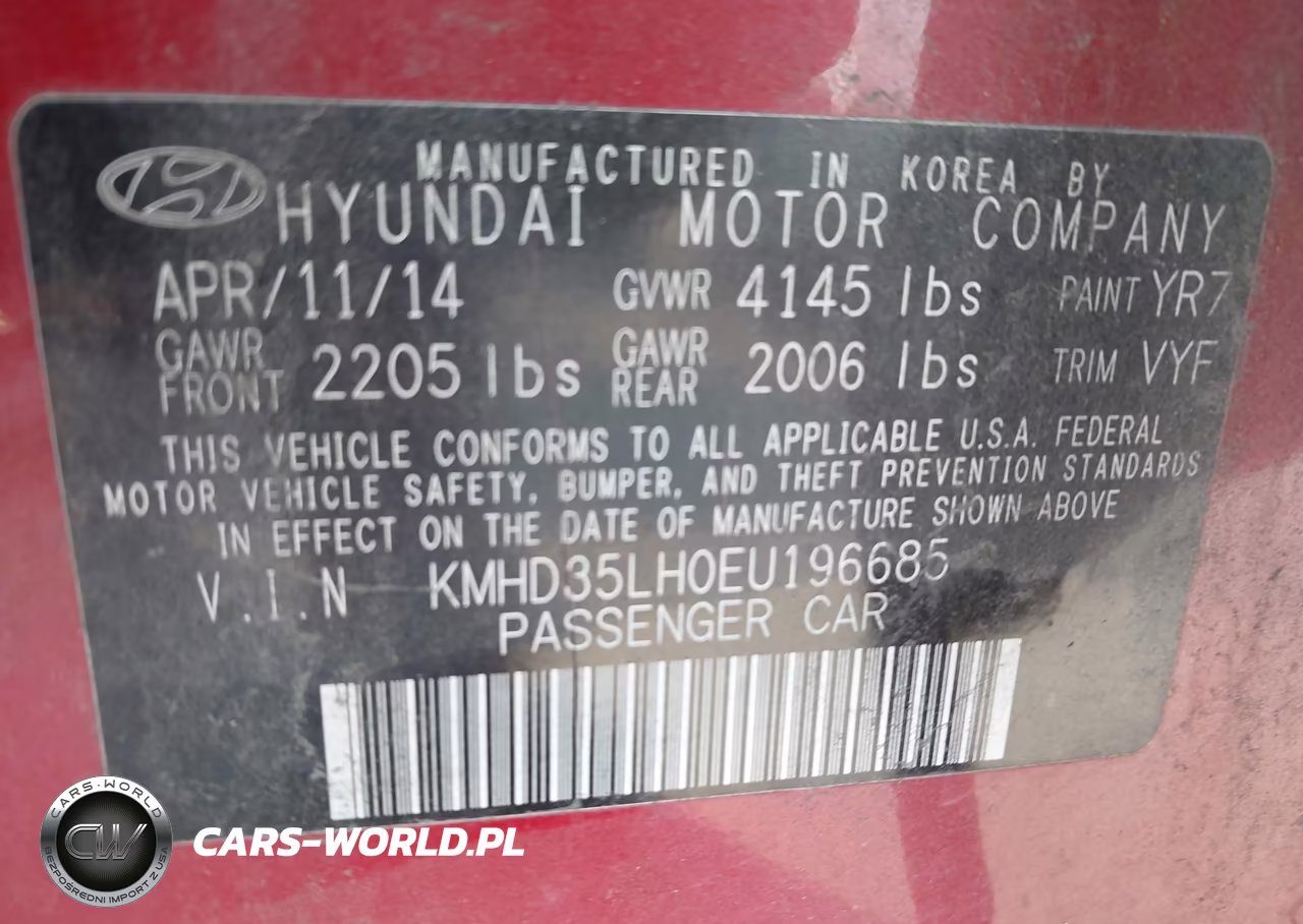 2014 Hyundai Elantra Gt VIN:KMHD35LH0EU196685 - 9