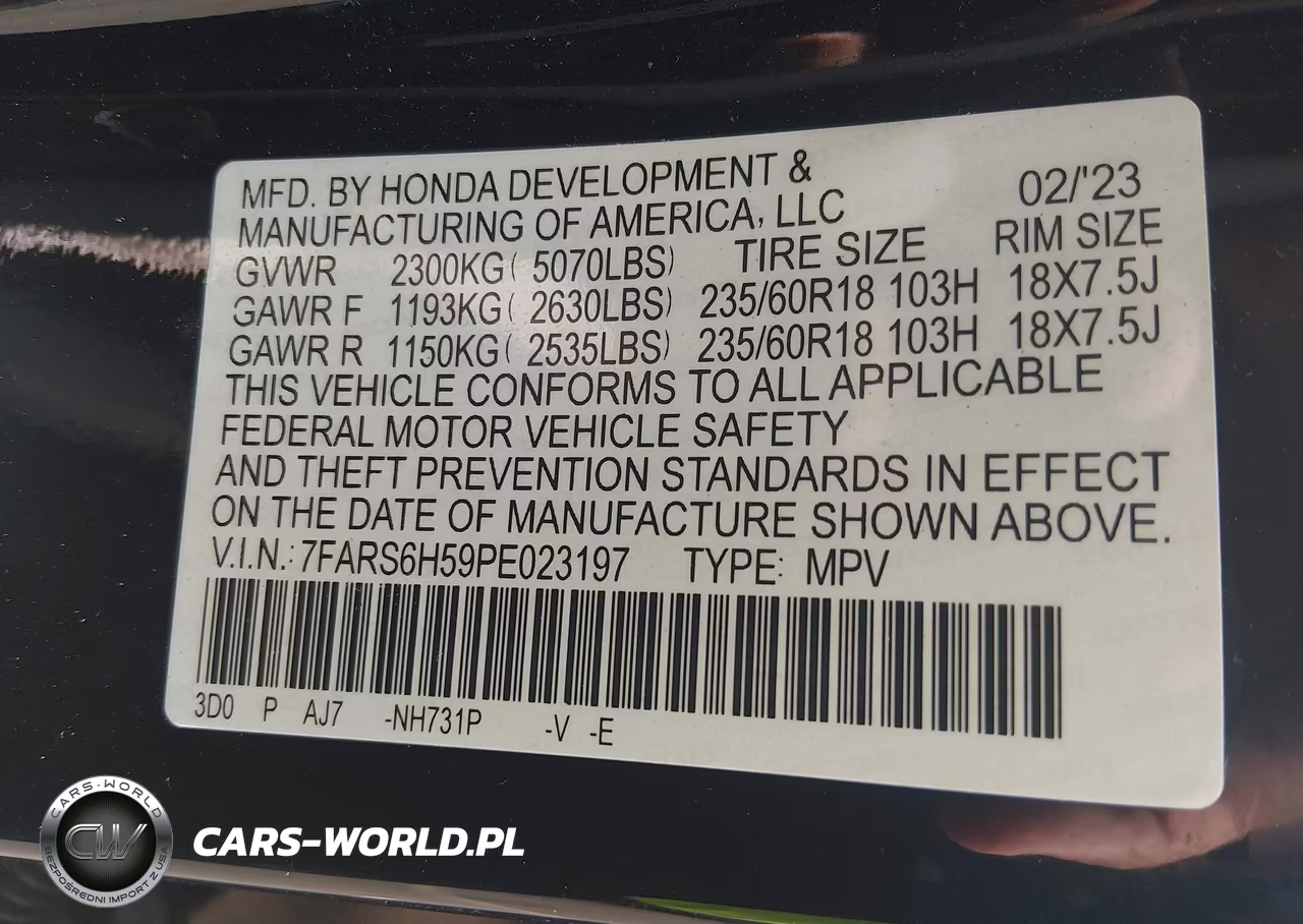 2023 Honda Cr-V Hybrid Sport VIN:7FARS6H59PE023197 - 9