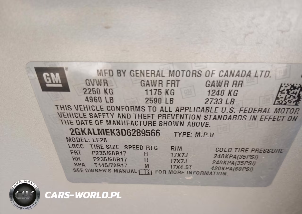 2013 GMC Terrain Sle-1 VIN:2GKALMEK3D6289566 - 9