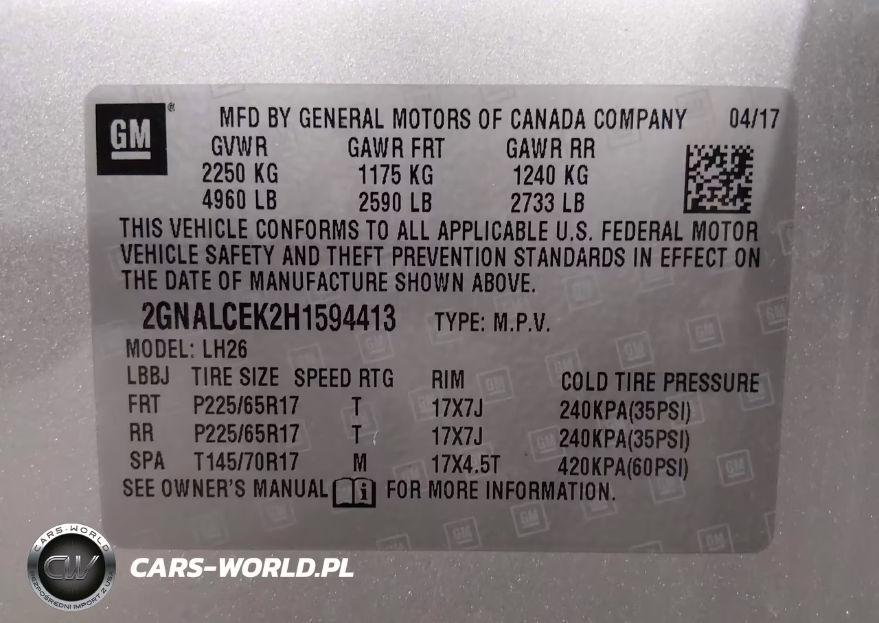 2017 Chevrolet Equinox Lt VIN:2GNALCEK2H1594413 - 9
