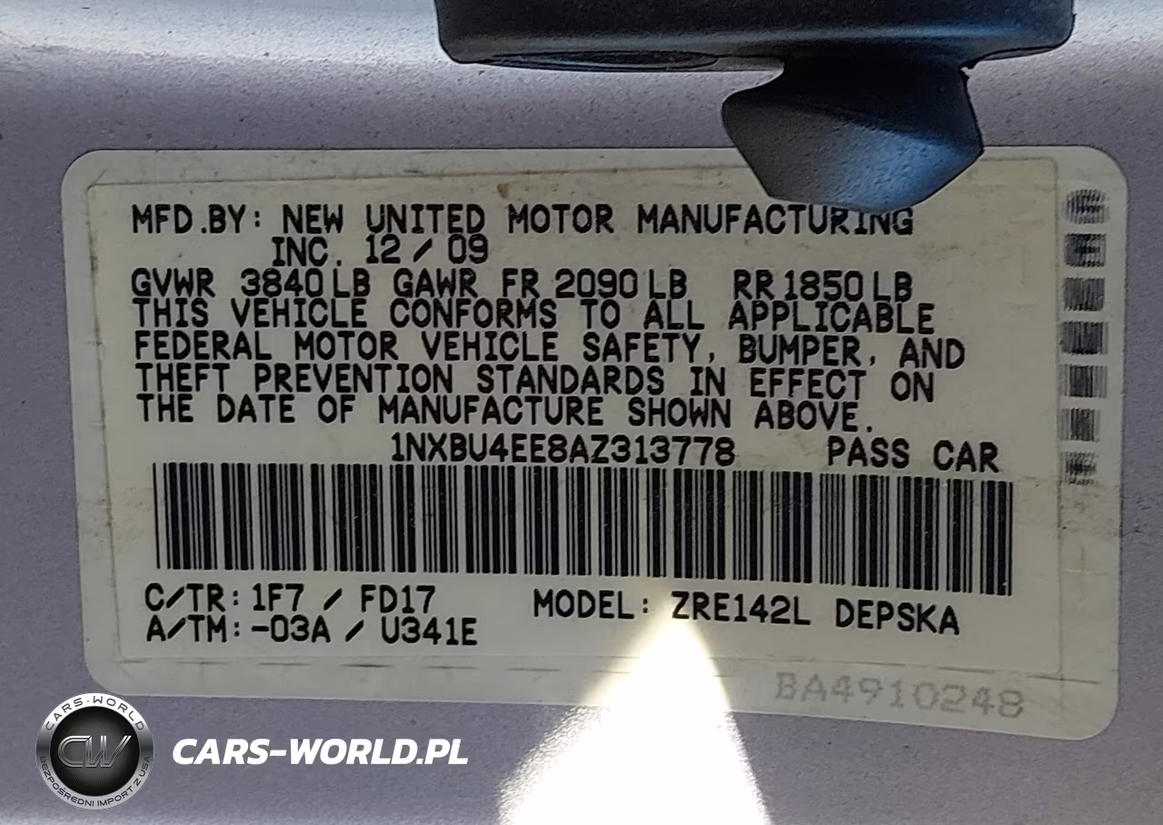 2010 Toyota Corolla S VIN:1NXBU4EE8AZ313778 - 9