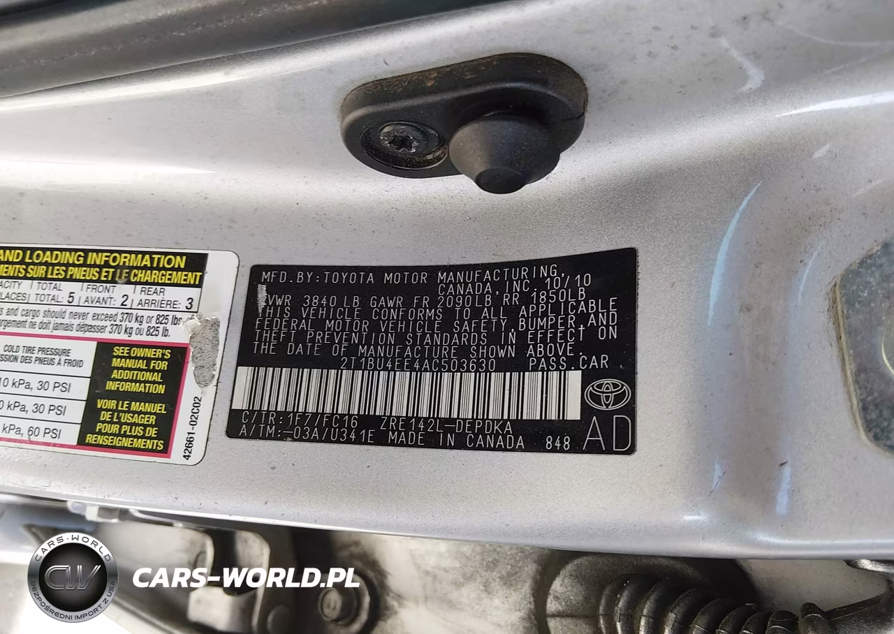 2010 Toyota Corolla Le VIN:2T1BU4EE4AC503630 - 9