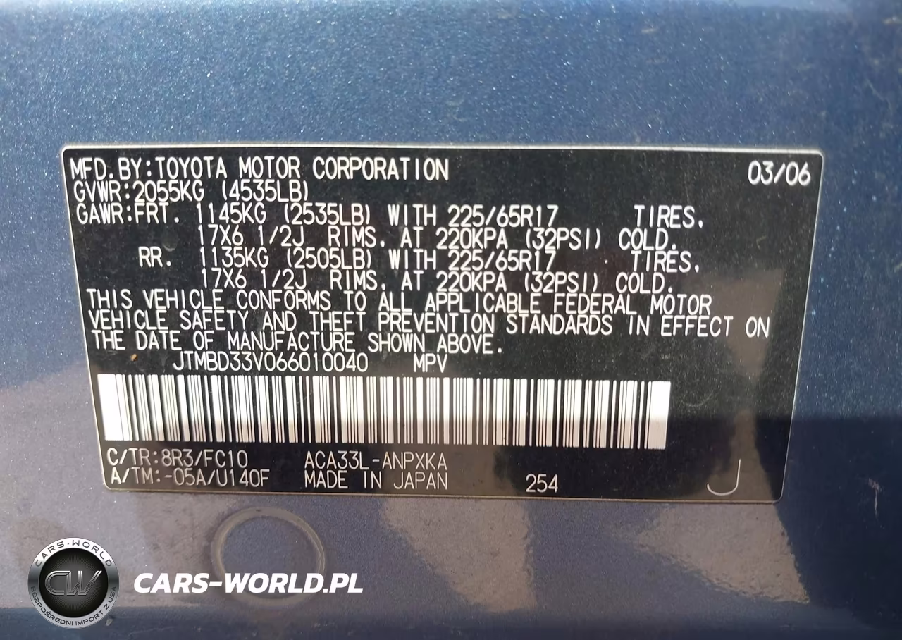 2006 Toyota Rav4 VIN:JTMBD33V066010040 - 9