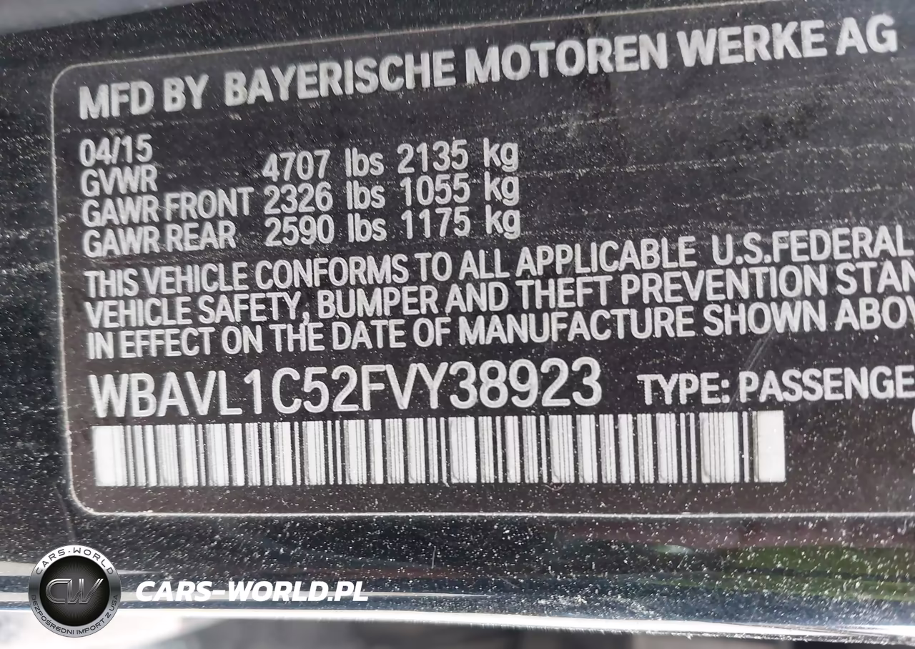 2015 BMW X1 xDrive28I VIN:WBAVL1C52FVY38923 - 9