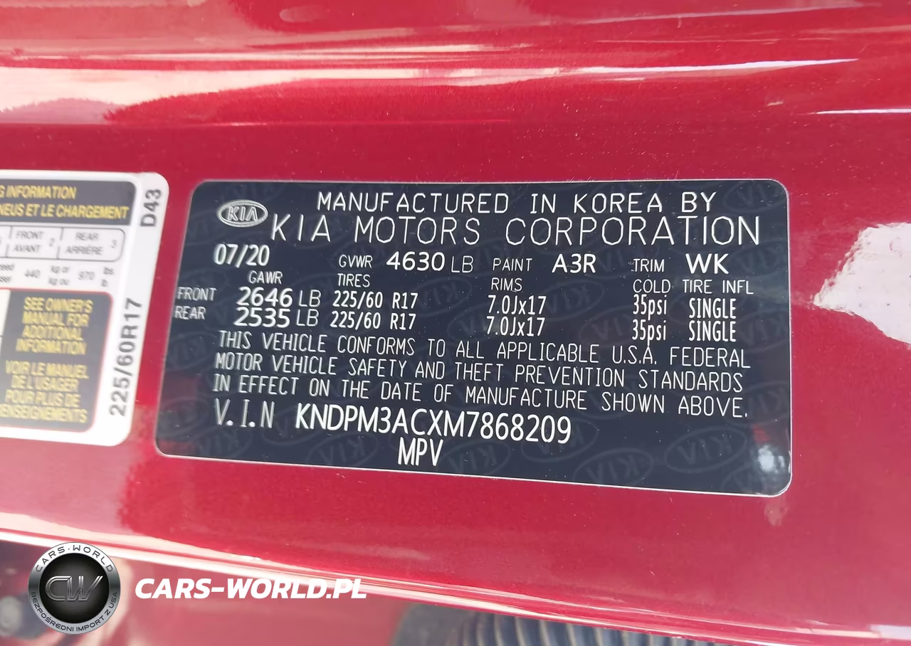 2021 Kia Sportage Lx VIN:KNDPM3ACXM7868209 - 9