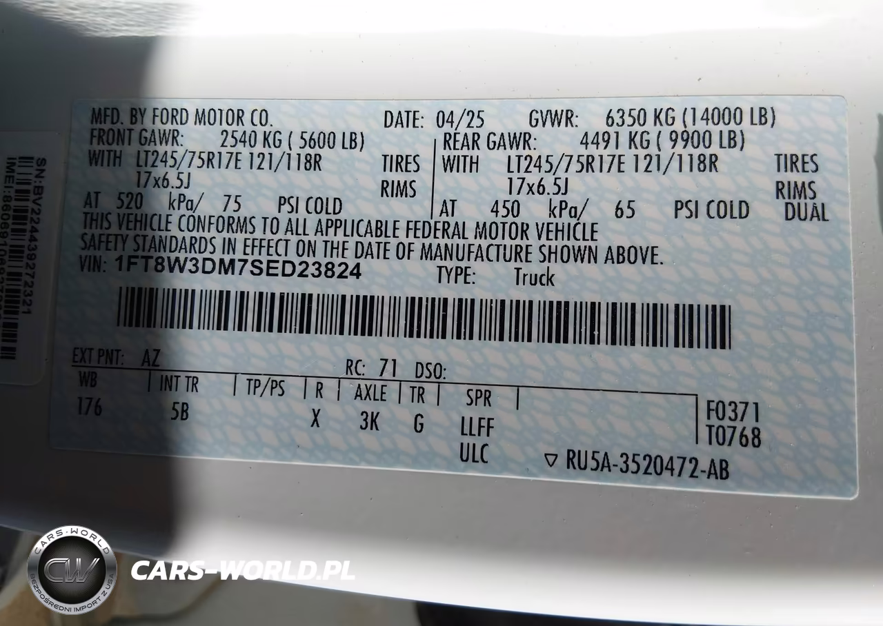 2025 Ford F-350 Lariat VIN:1FT8W3DM7SED23824 - 8