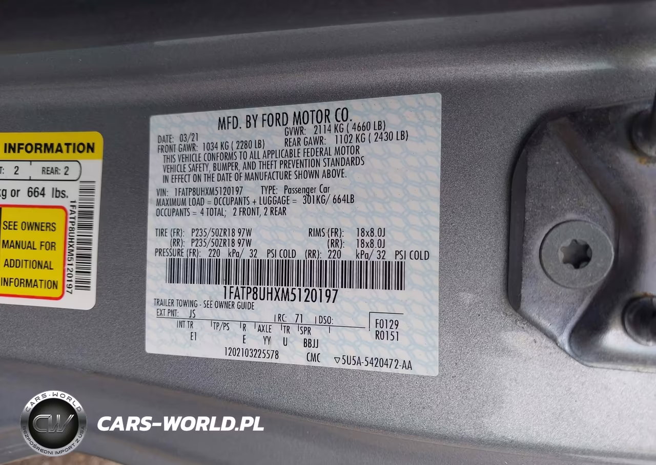 2021 Ford Mustang Ecoboost Premium VIN:1FATP8UHXM5120197 - 9