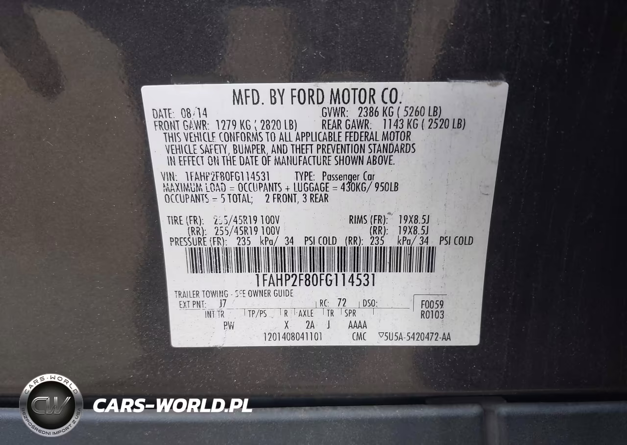 2015 Ford Taurus Limited VIN:1FAHP2F80FG114531 - 9