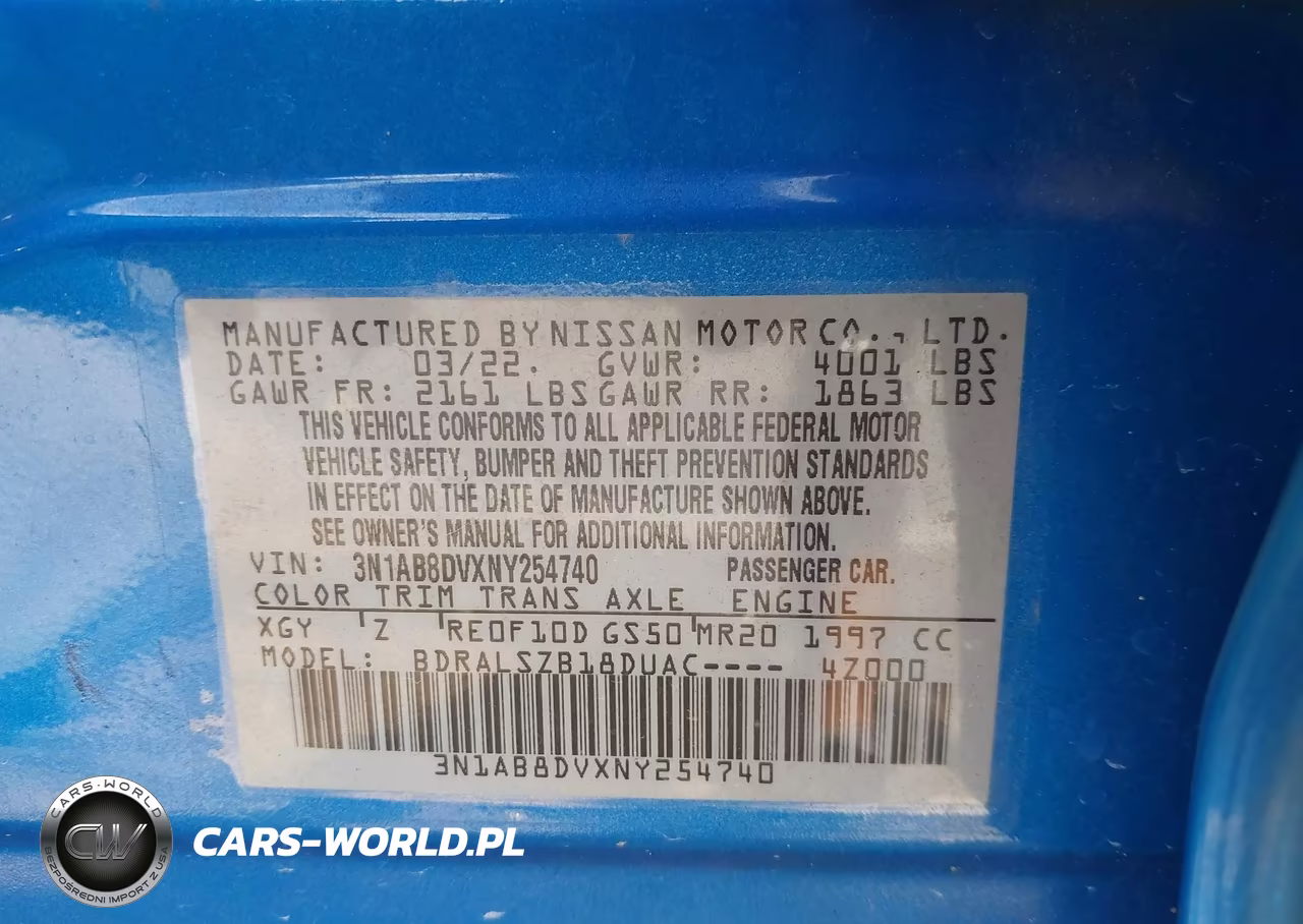 2022 Nissan Sentra Sr Xtronic Cvt VIN:3N1AB8DVXNY254740 - 9