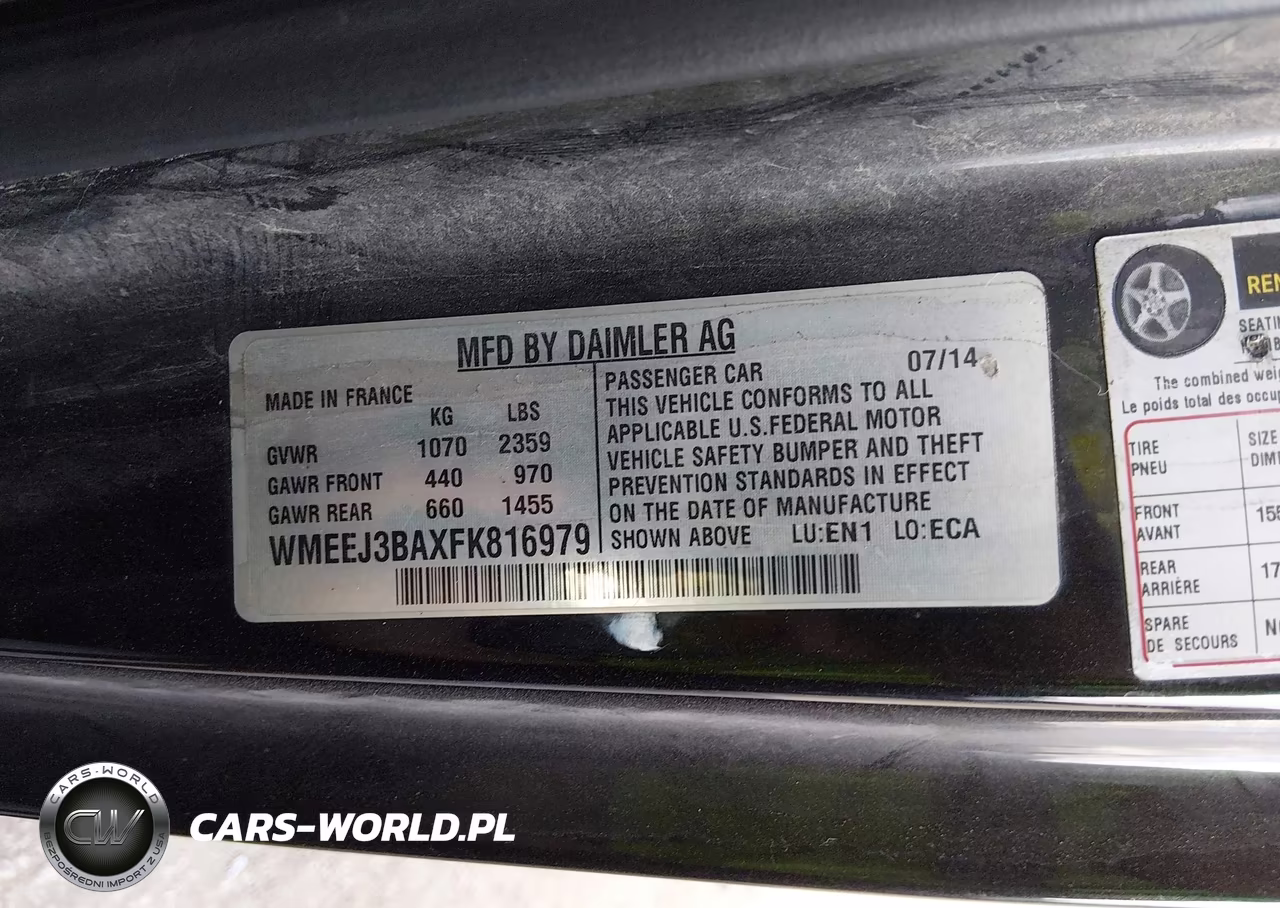 2015 Smart Fortwo Pure VIN:WMEEJ3BAXFK816979 - 9