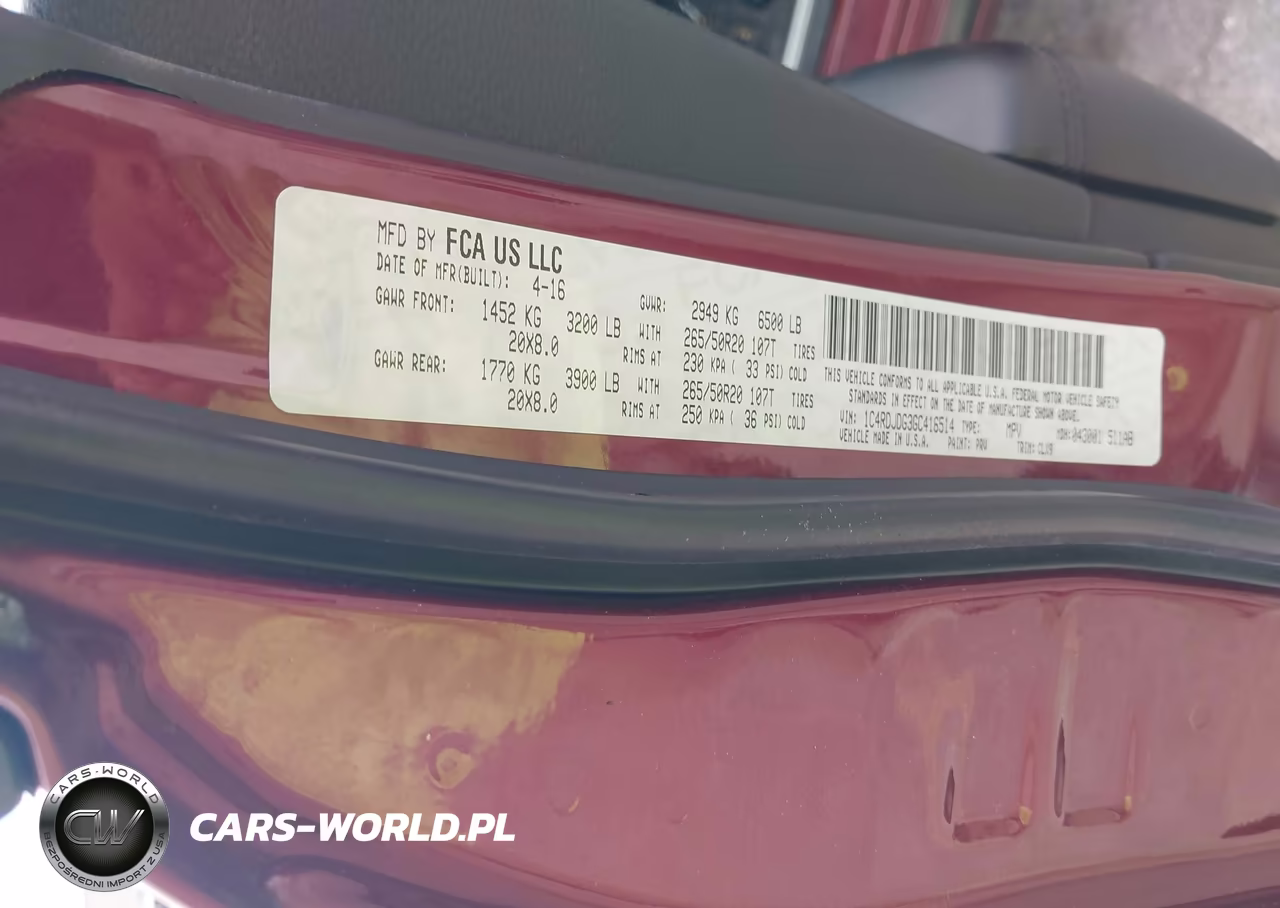 2016 Dodge Durango Limited VIN:1C4RDJDG3GC416514 - 9