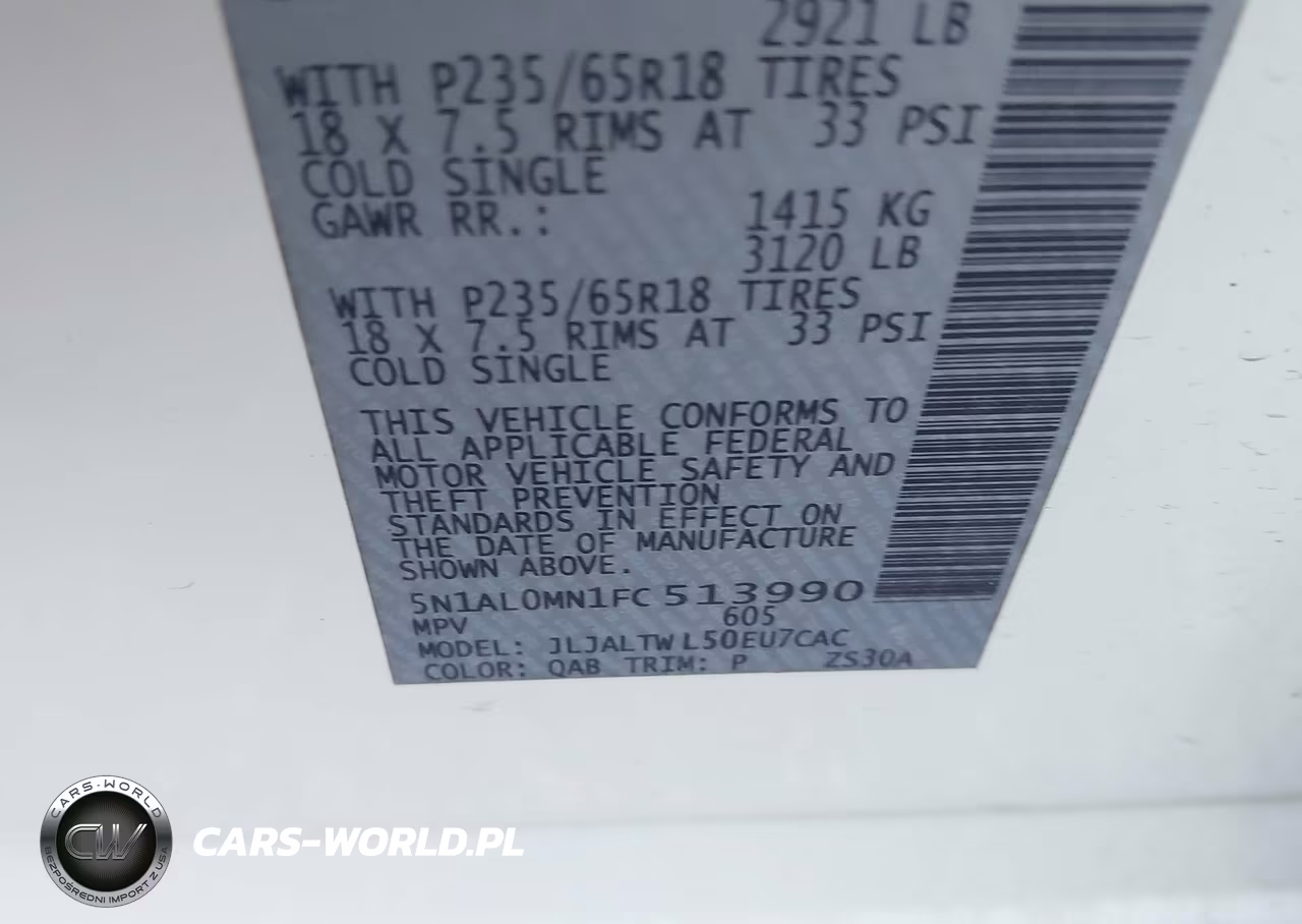 2015 Infiniti Qx60 VIN:5N1AL0MN1FC513990 - 9