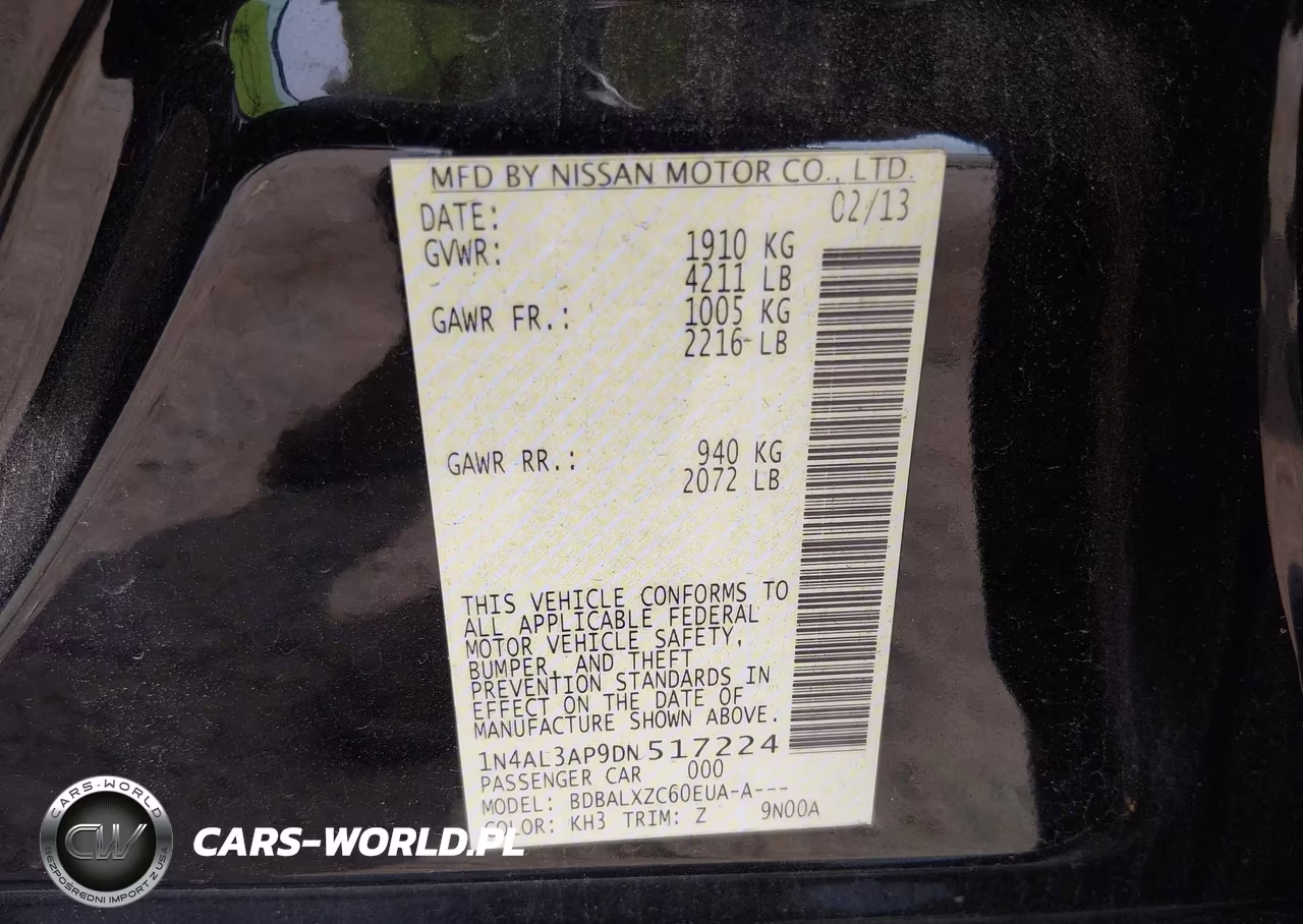 2013 Nissan Altima 2.5 Sl VIN:1N4AL3AP9DN517224 - 9