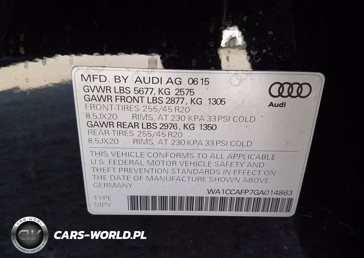 2016 Audi Sq5 3.0T Premium Plus VIN:WA1CCAFP7GA014863 - 9