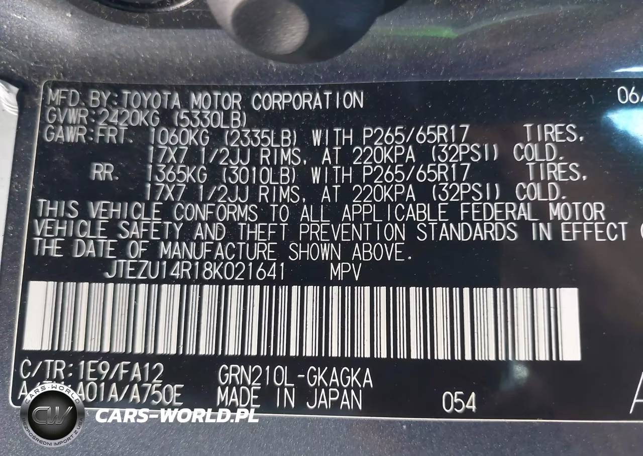 2008 Toyota 4Runner Sr5 V6 VIN:JTEZU14R18K021641 - 9