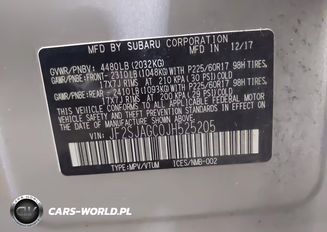 2018 Subaru Forester 2.5I Premium VIN:JF2SJAGC0JH525205 - 9