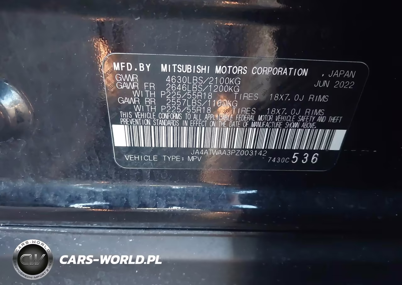 2023 Mitsubishi Eclipse Cross Se S-Awc-Sel S-Awc VIN:JA4ATWAA3PZ003142 - 9