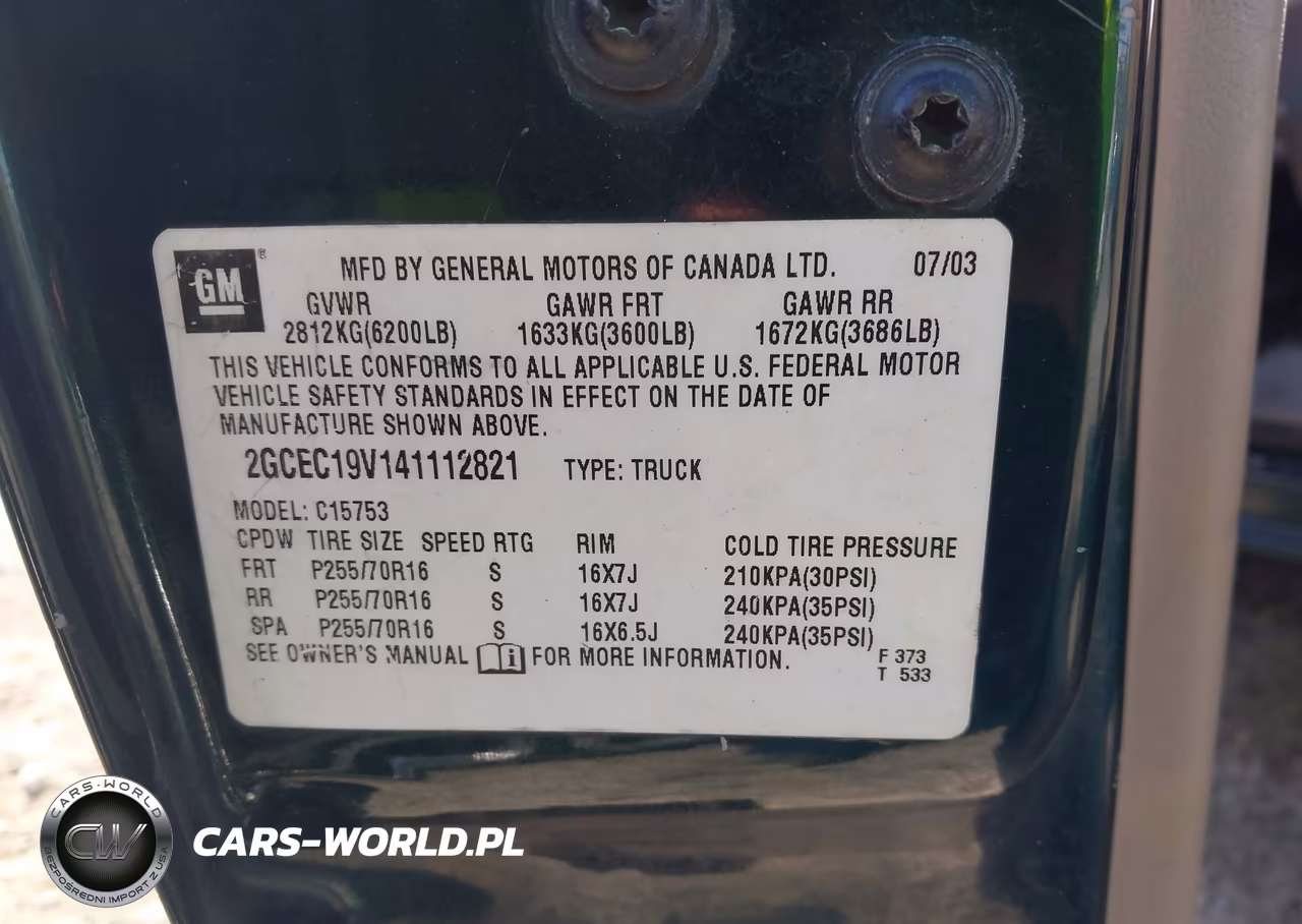 2004 Chevrolet Silverado 1500 Ls VIN:2GCEC19V141112821 - 9