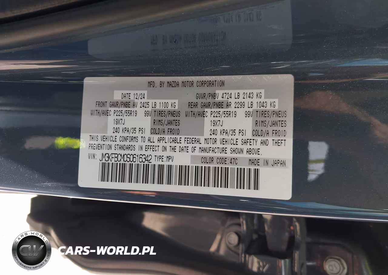 2025 Mazda Cx-5 2.5 S Carbon Edition VIN:JM3KFBCM0S0616342 - 9