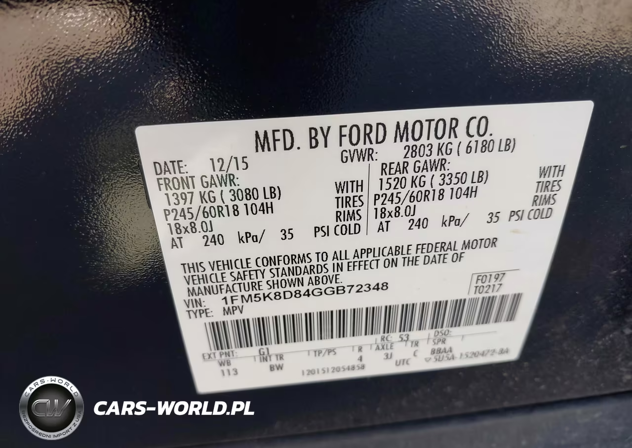 2016 Ford Explorer Xlt VIN:1FM5K8D84GGB72348 - 9