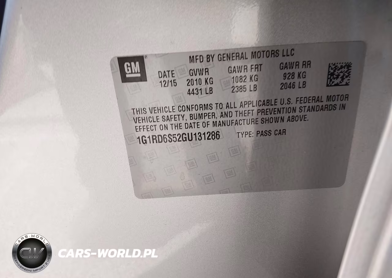 2016 Chevrolet Volt Premier VIN:1G1RD6S52GU131286 - 9