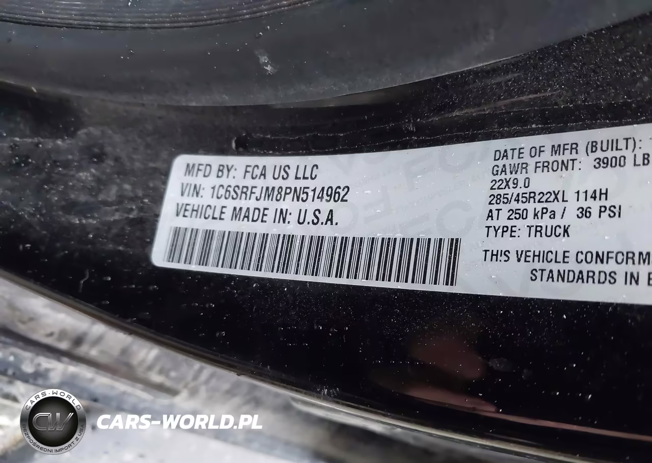 2023 Ram 1500 Laramie VIN:1C6SRFJM8PN514962 - 9
