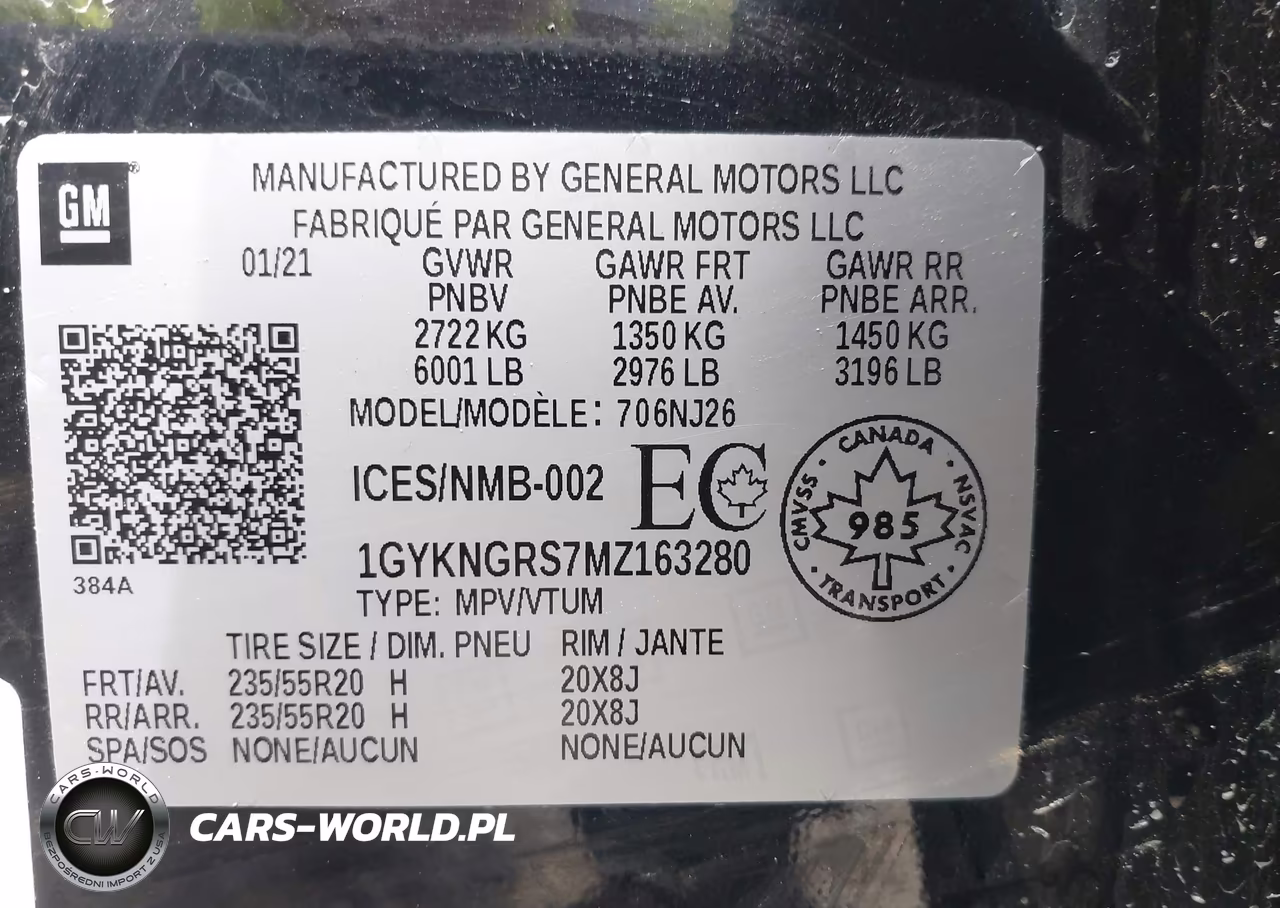 2021 Cadillac Xt5 Sport VIN:1GYKNGRS7MZ163280 - 9