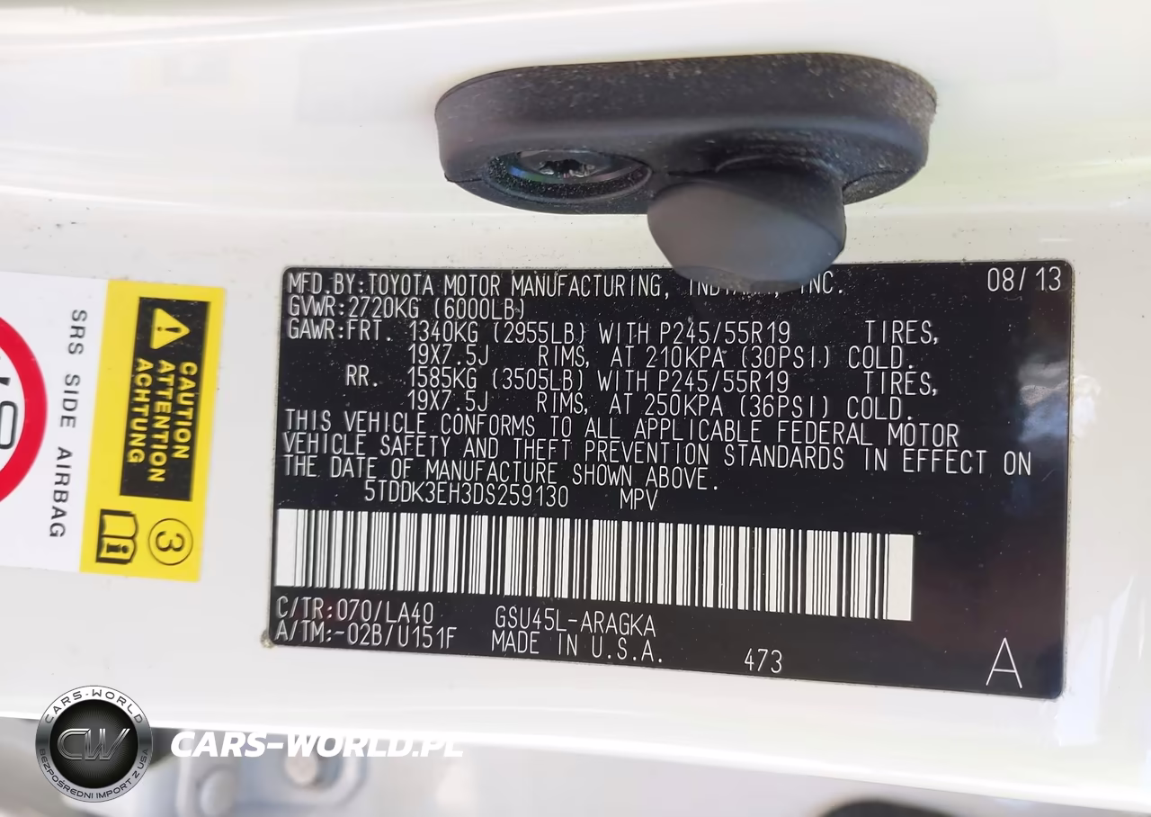 2013 Toyota Highlander Limited V6 VIN:5TDDK3EH3DS259130 - 9