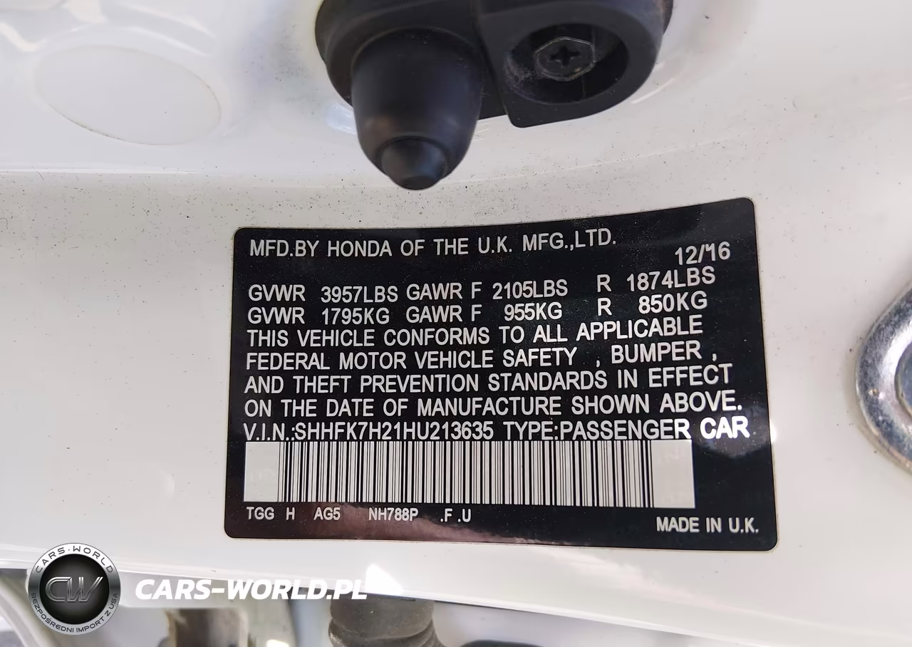 2017 Honda Civic Lx VIN:SHHFK7H21HU213635 - 9