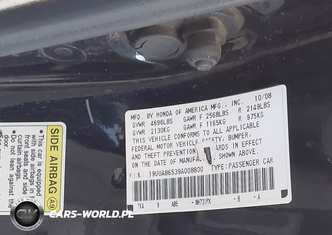 2009 Acura Tl 3.5 VIN:19UUA86539A008800 - 9