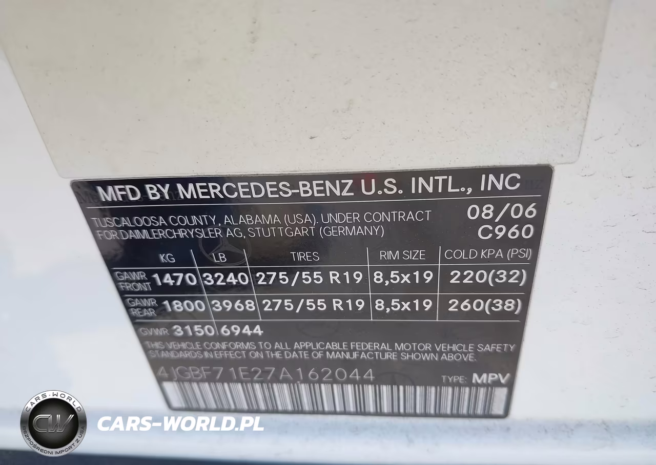 2007 Mercedes-Benz Gl 450 4Matic VIN:4JGBF71E27A162044 - 9