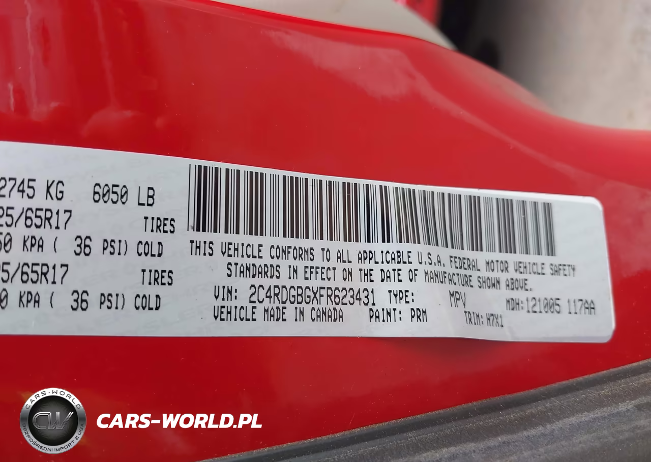 2015 Dodge Grand Caravan Se VIN:2C4RDGBGXFR623431 - 9