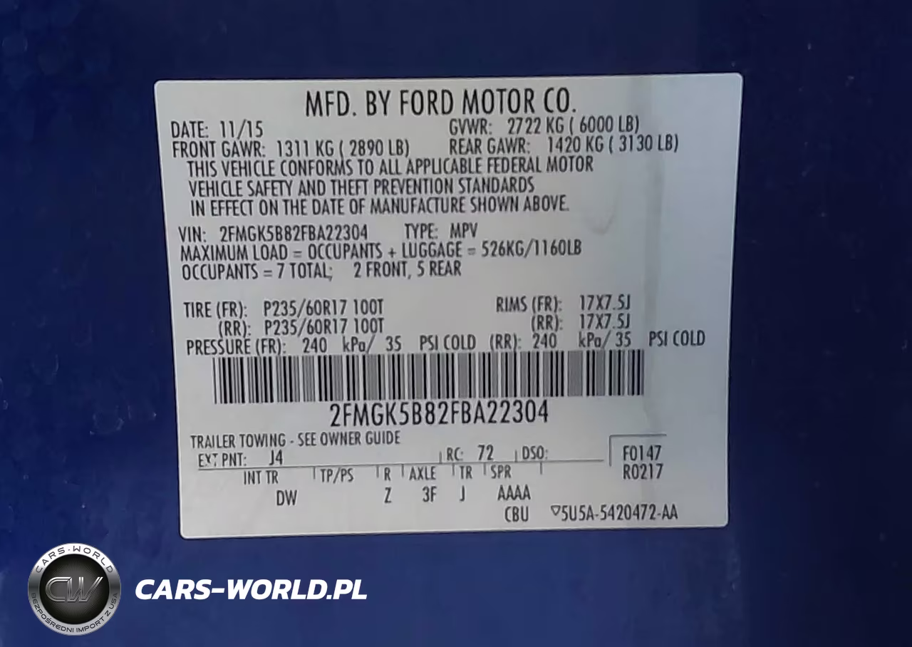 2015 Ford Flex Se VIN:2FMGK5B82FBA22304 - 9