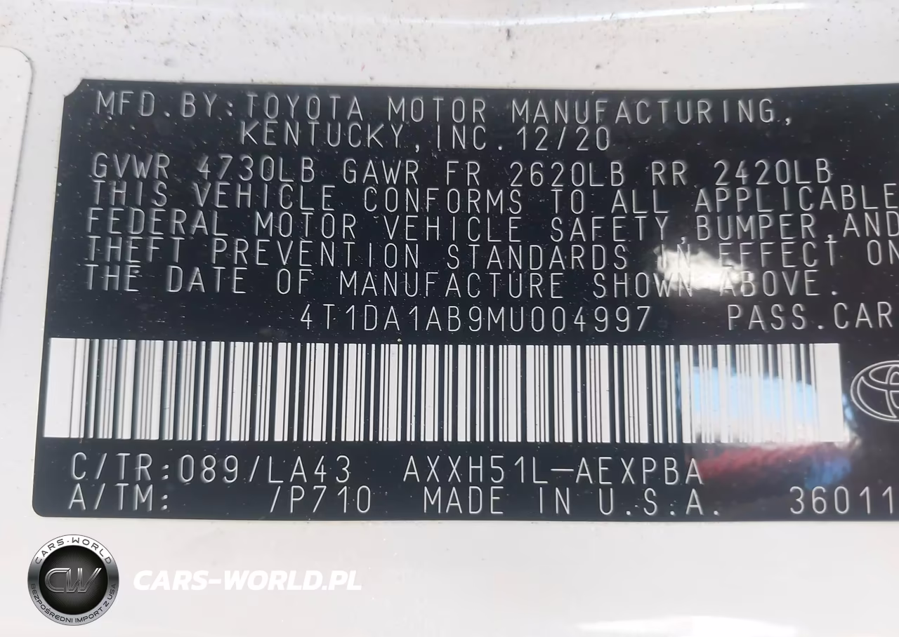 2021 Toyota Avalon Limited Hybrid VIN:4T1DA1AB9MU004997 - 9