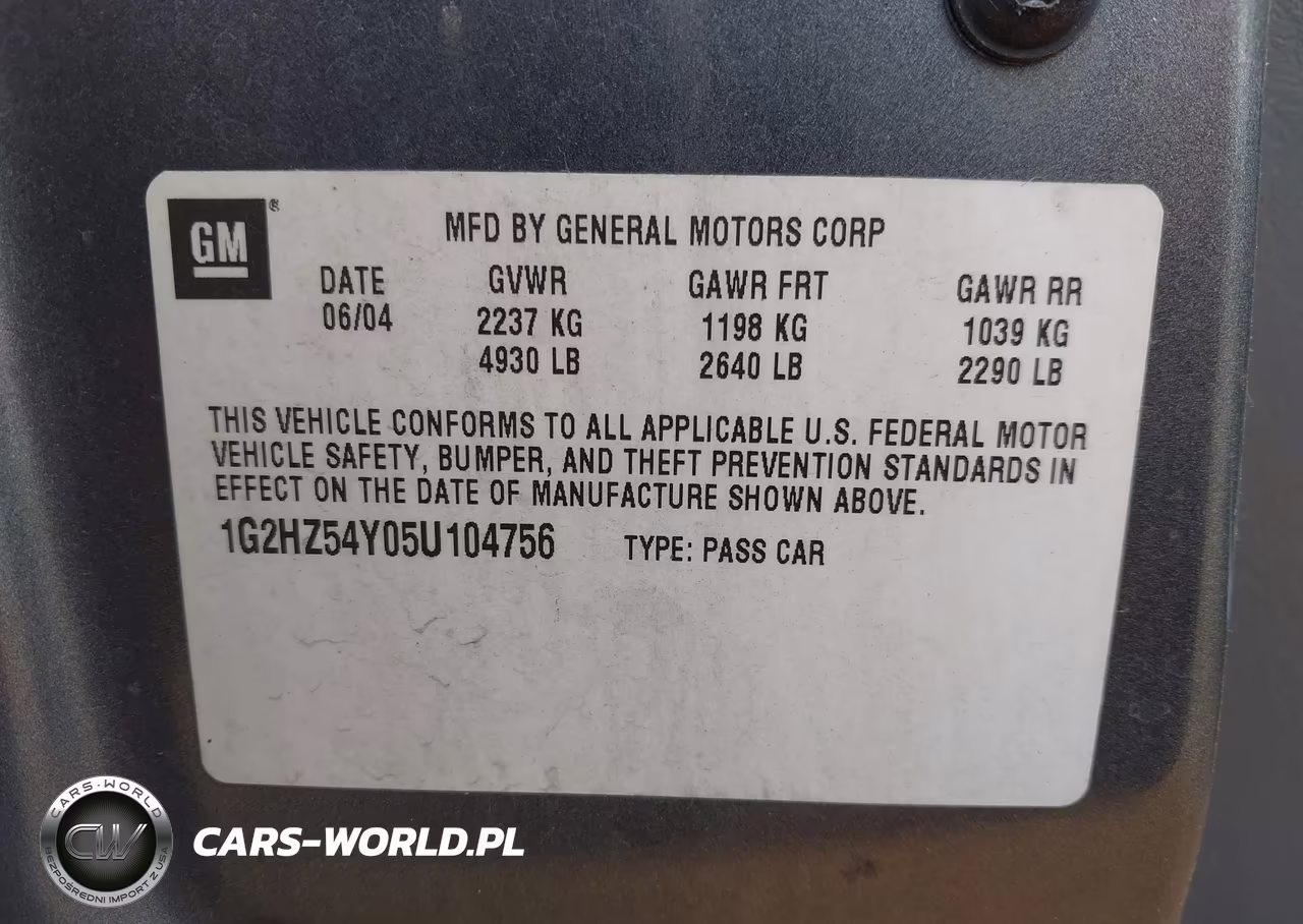 2005 Pontiac Bonneville Gxp VIN:1G2HZ54Y05U104756 - 9